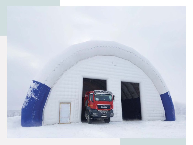 Мобильные ангары в Переславле-Залесском
