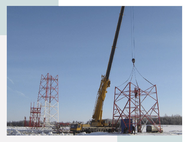 Монтаж вышек связи в Переславле-Залесском