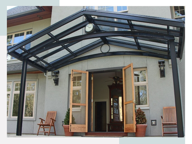 Козырьки металлические в Переславле-Залесском