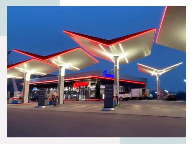 Навесы для АЗС в Переславле-Залесском