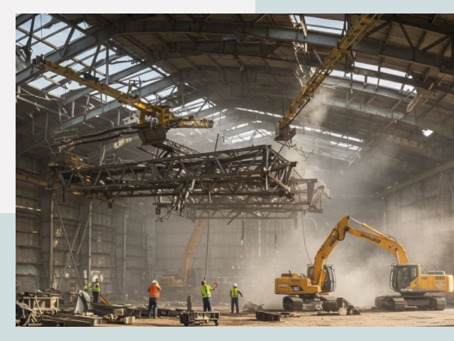 Демонтаж ангаров в Переславле-Залесском от 623 руб. за м²